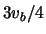 $ 3 \ensuremath{v}_b / 4 $
