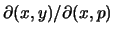 $ \partial ( x, y ) / \partial ( x,
p ) $