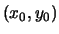 $ (x_0,y_0)
$