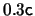 $ 0.3 \ensuremath{\mathsf{c}}$